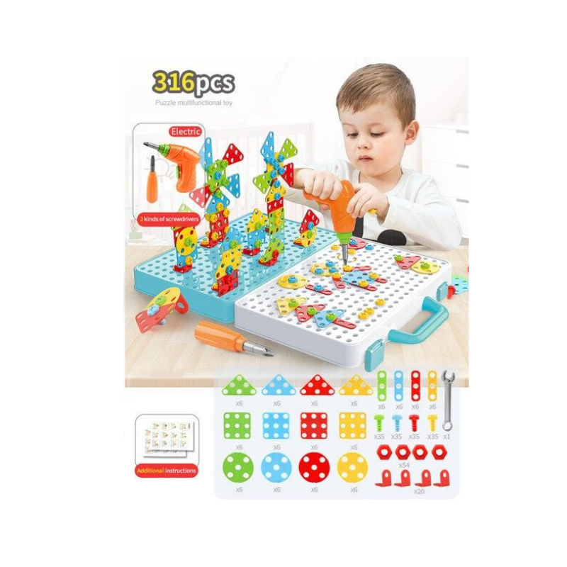 The MosaicDrill™ Set | A Creative & Educational Toy
